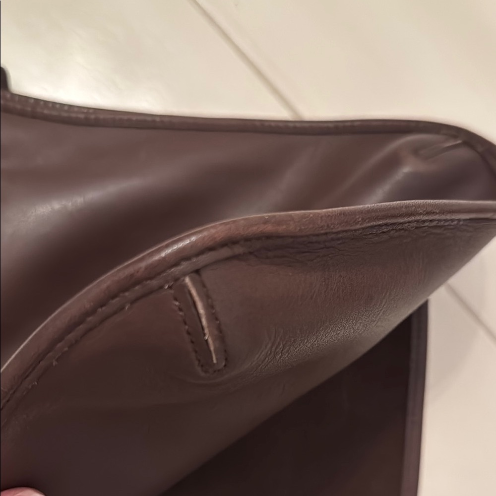 ⭐️SOLD⭐️Coach Hippie Flap Brown Leather Vintage Bag 9135 - Picture 8 of 13